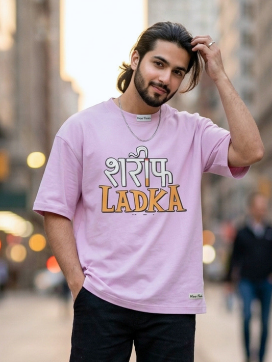Sharif Ladka Front Printed Oversized T-Shirt