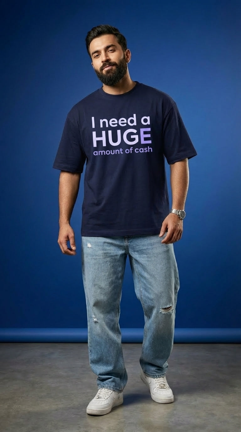 Bade Harami Ho Beta Front Design Oversized T-Shirt