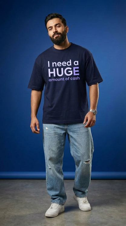 Bade Harami Ho Beta Front Design Oversized T-Shirt