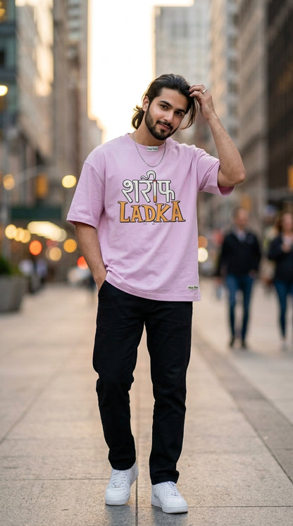 Sharif Ladka Front Printed Oversized T-Shirt
