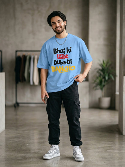 Bhai Ki Izzat Duba di Bancho Front Printed Oversized T-Shirt